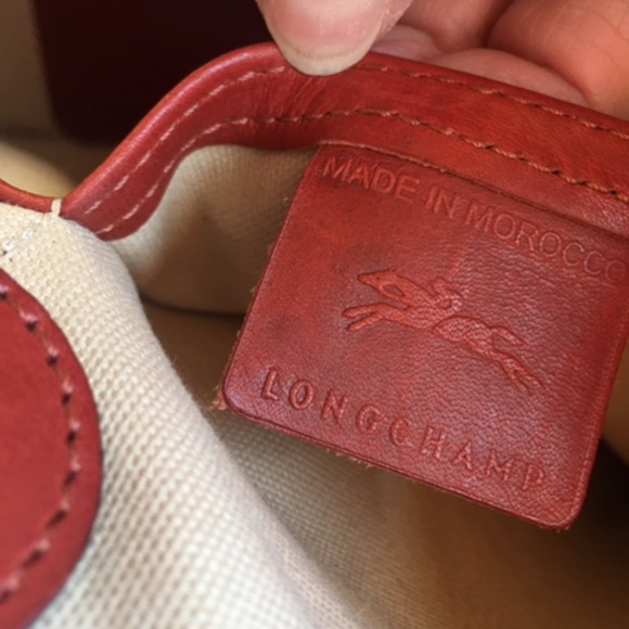 Longchamp Heritage Roseau Large Rust Leather Tote - Picture 8 of 8